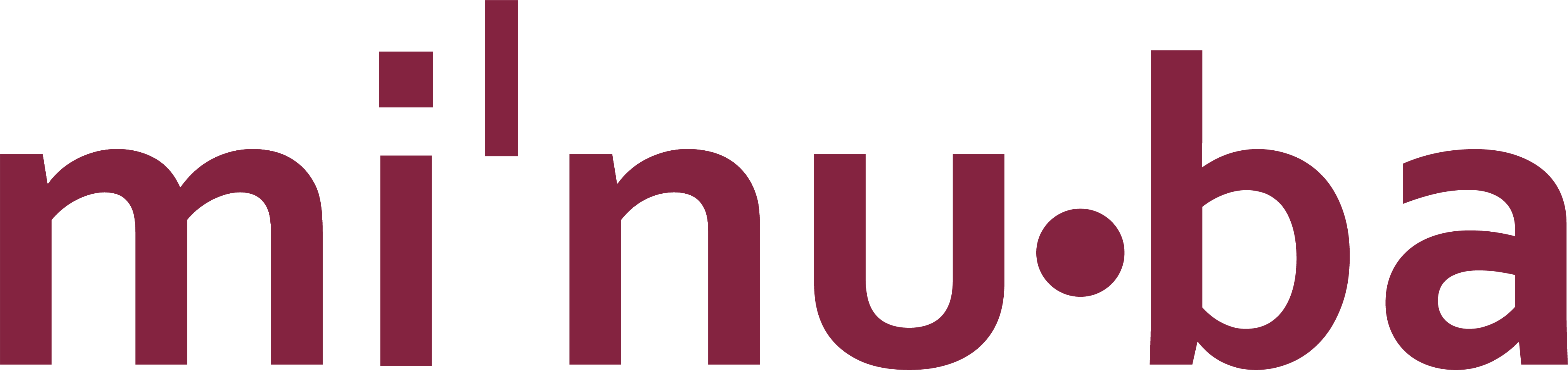 Minuba Corporate logo (Bordeaux)